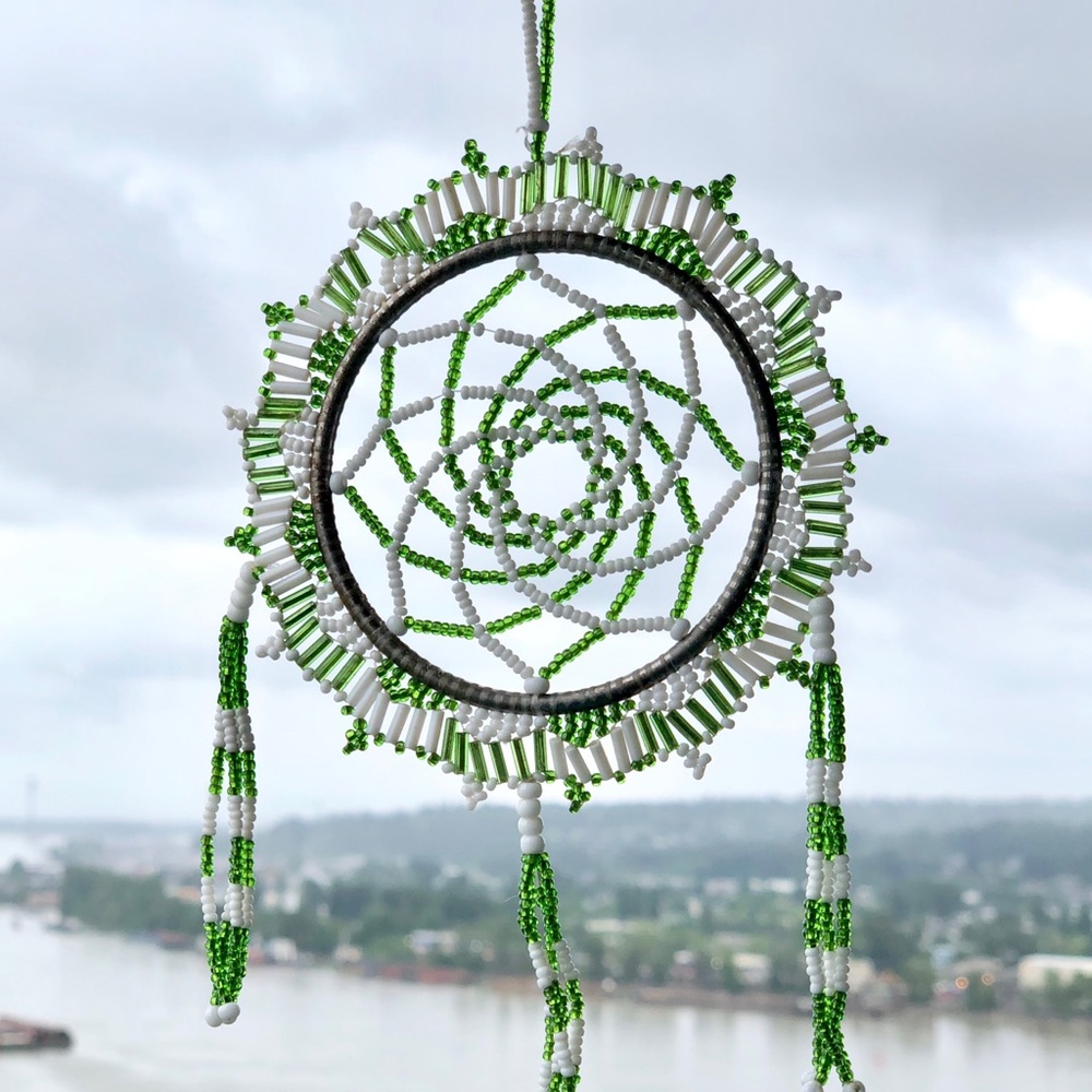 Beautifully Crafted Beaded Dream Catcher Ornament
